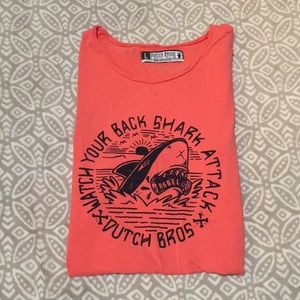 Dutch Bros Shark attack t-shirt
